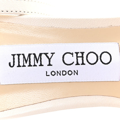 Jimmy Choo Pearl Floral Lace Sacora 85 Sandals 39 Ivory White 9 of 10
