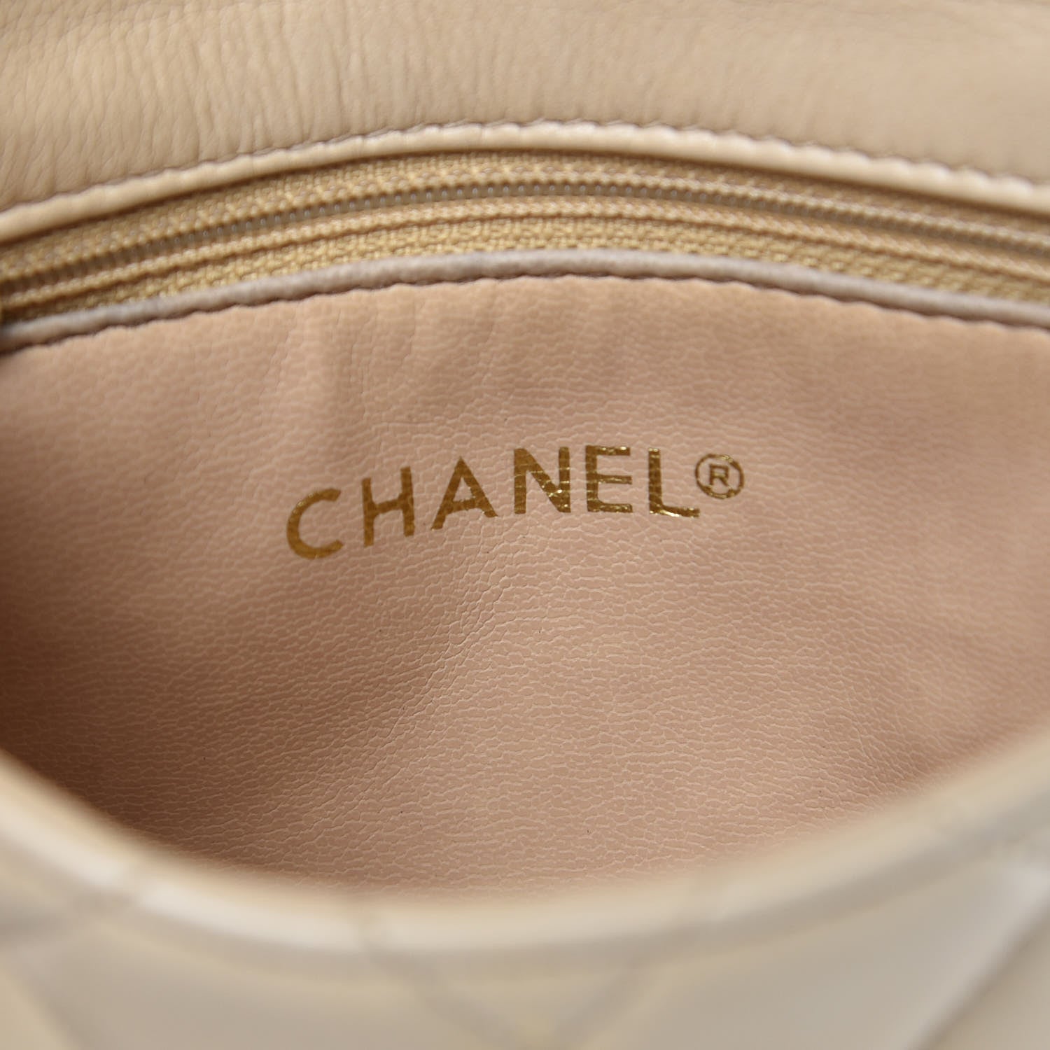 Chanel Lambskin Quilted Flap Waist Belt Bag Beige 7 of 15