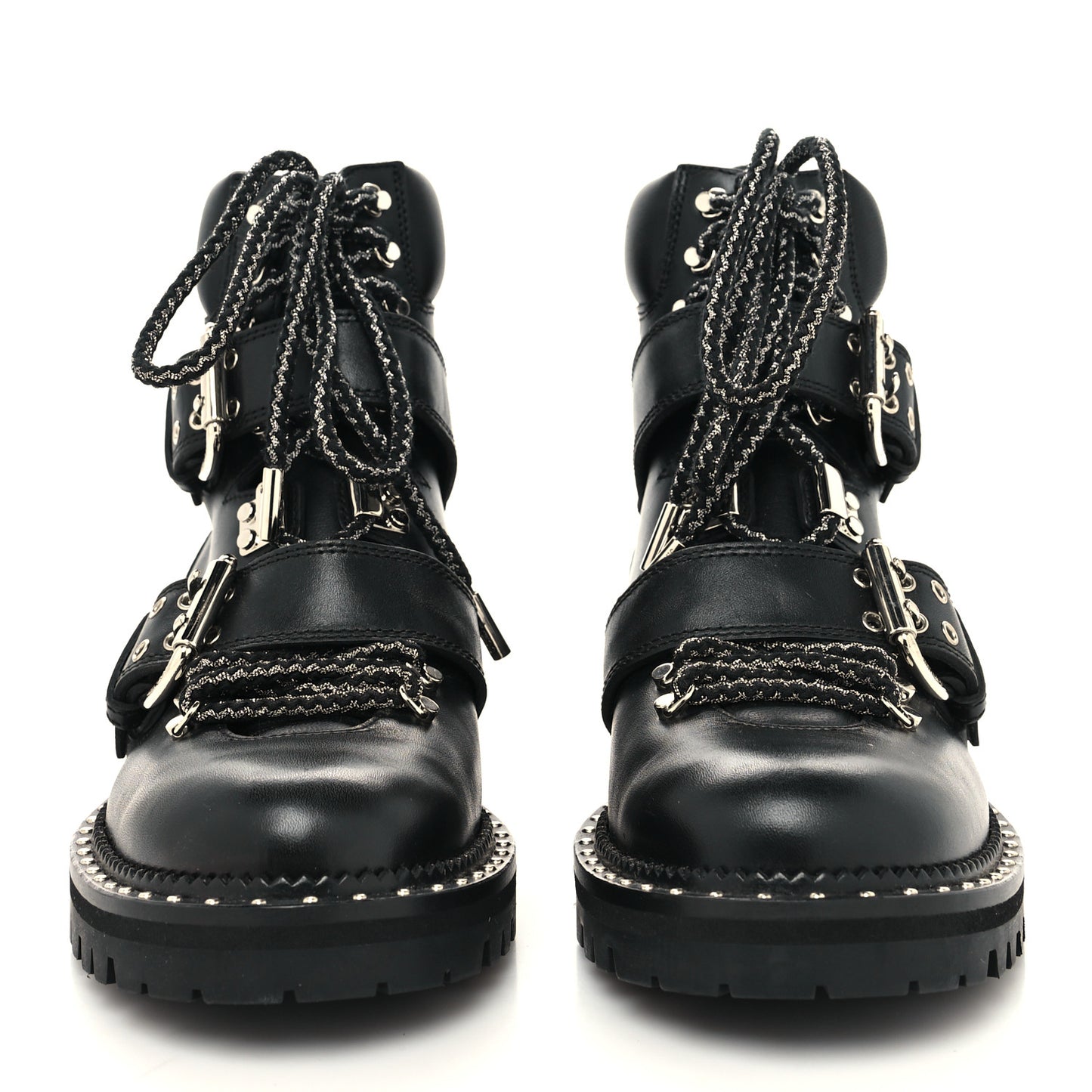 Calfskin Breeze Biker Boots 36 Black