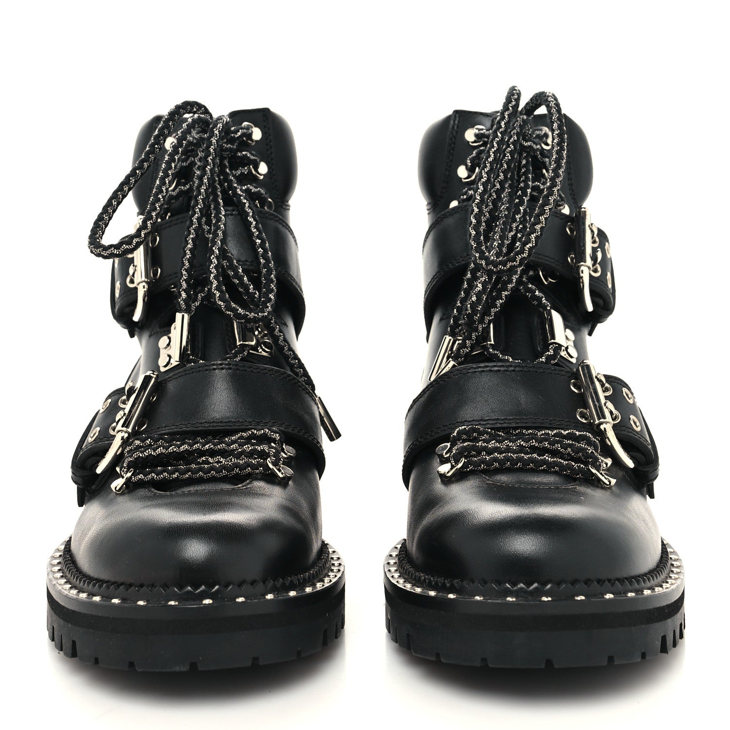 Jimmy Choo Calfskin Breeze Biker Boots 36 Black 2 of 8