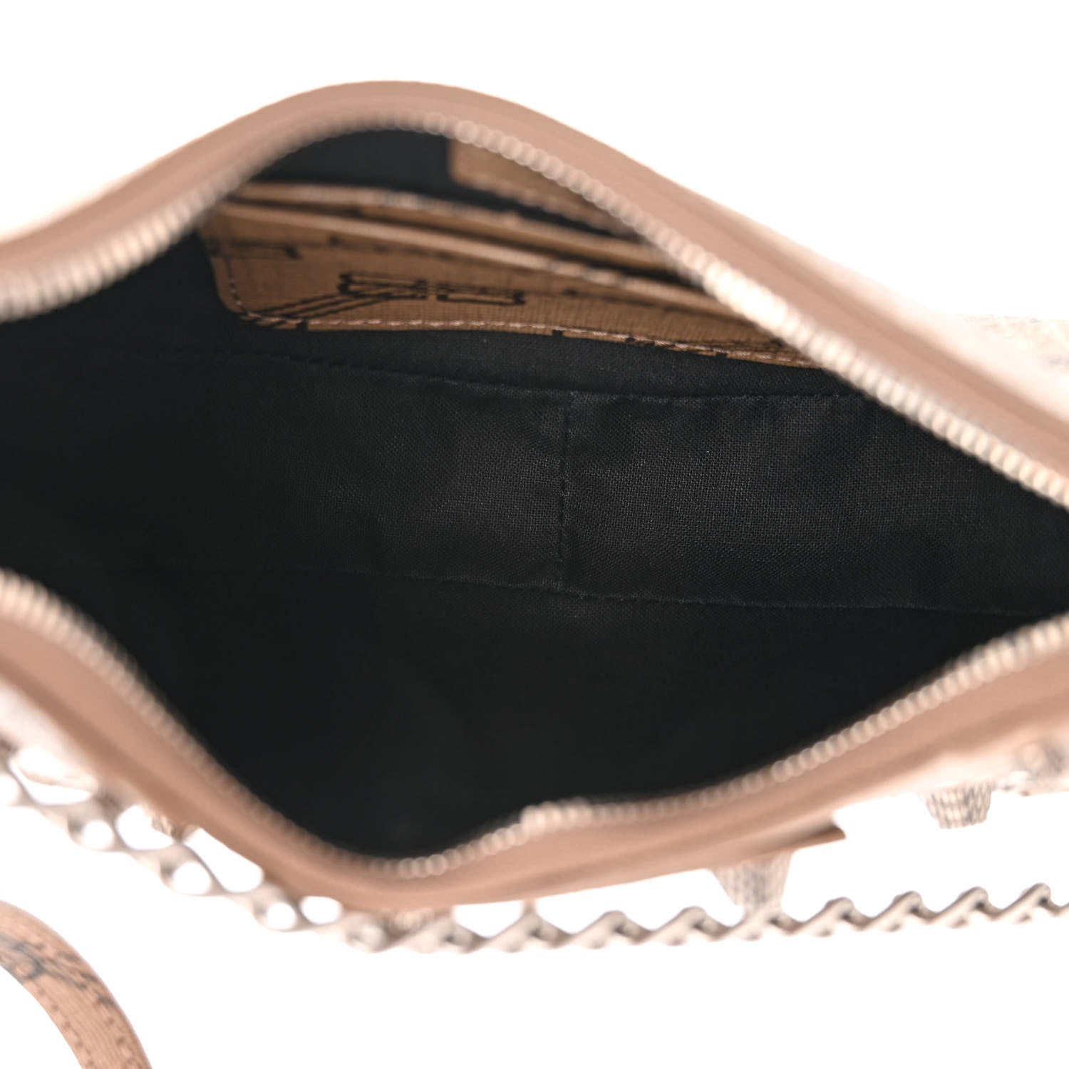 Balenciaga Coated Canvas BB Monogram Le Cagole Mini Purse With Chain Beige Brown 5 of 10