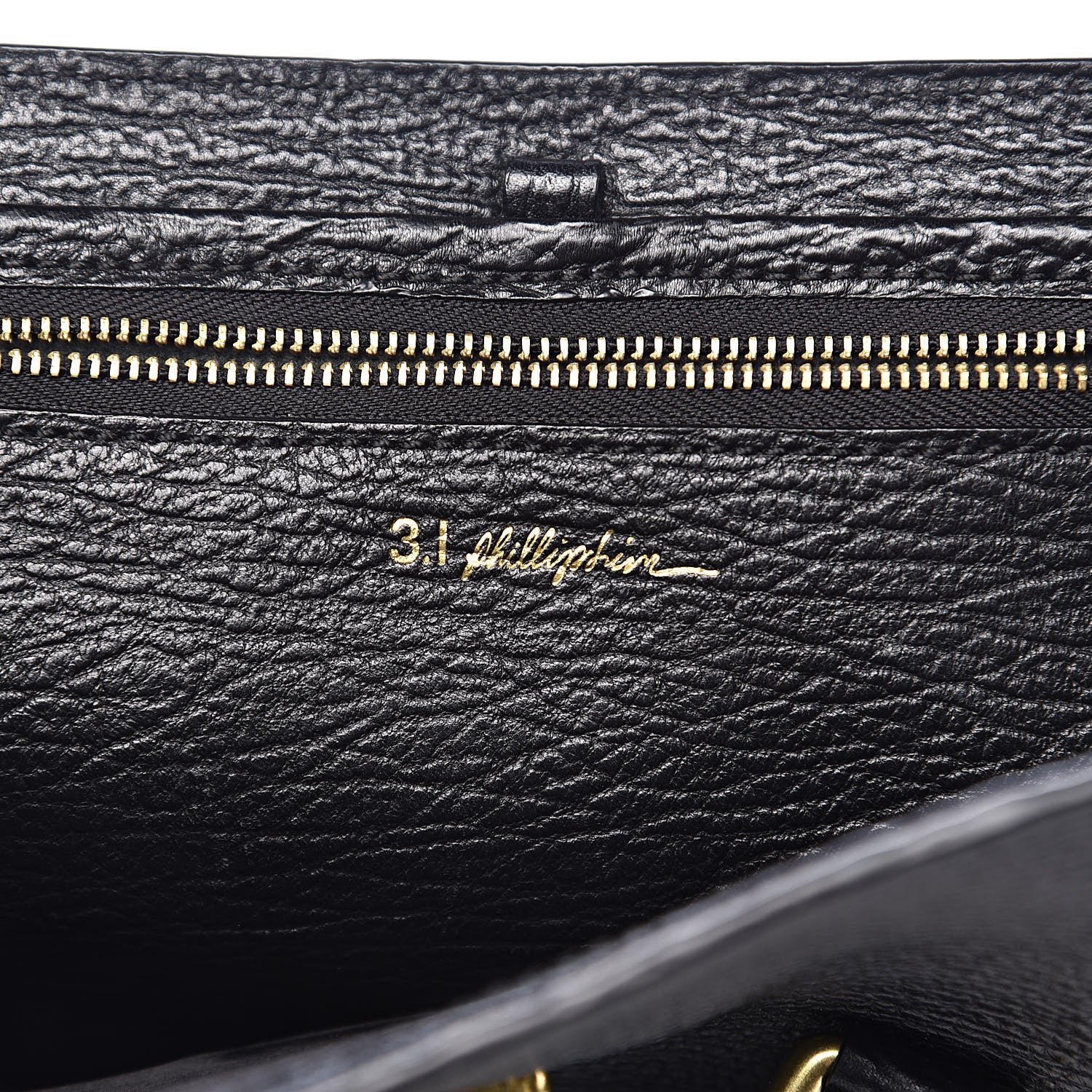 3.1 Phillip Lim 3.1 Textured Calfskin Medium Pashli Satchel Black 6 of 10