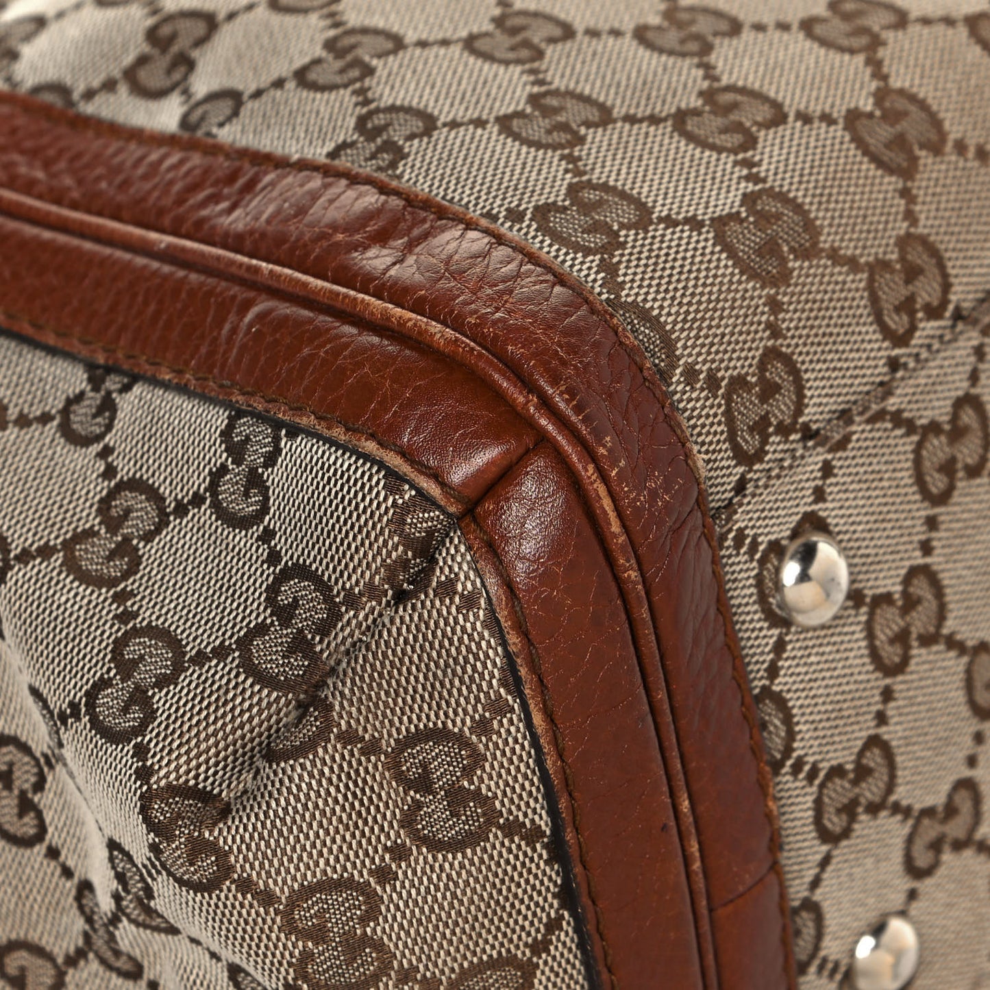 Monogram Cellarius Calfskin Large Bella Top Handle Bag Beige Ebony Cuir