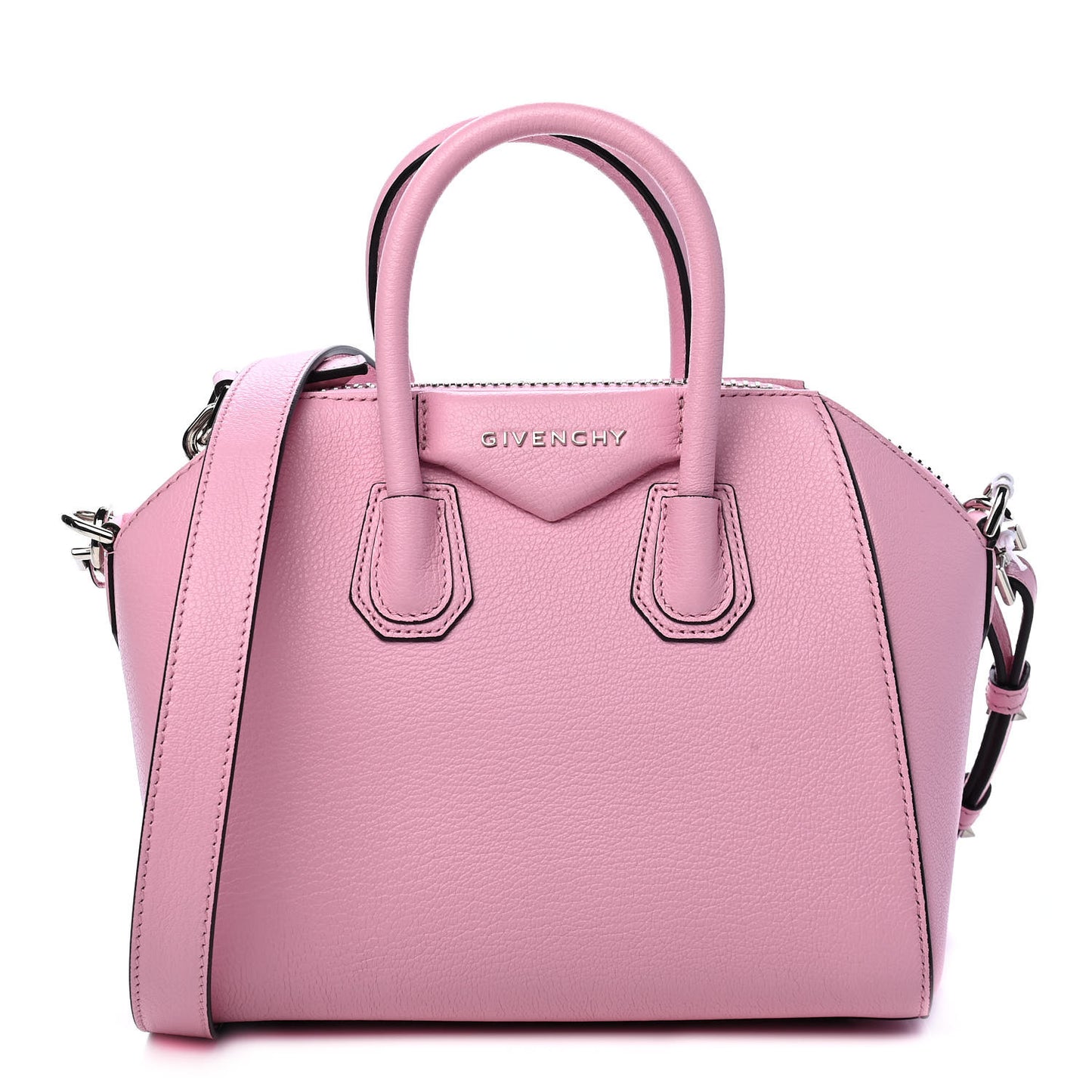Sugar Goatskin Mini Antigona Baby Pink