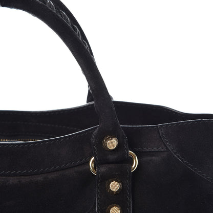 Balenciaga Baby Daim Suede Giant 12 Gold Hardware City Black 9 of 16