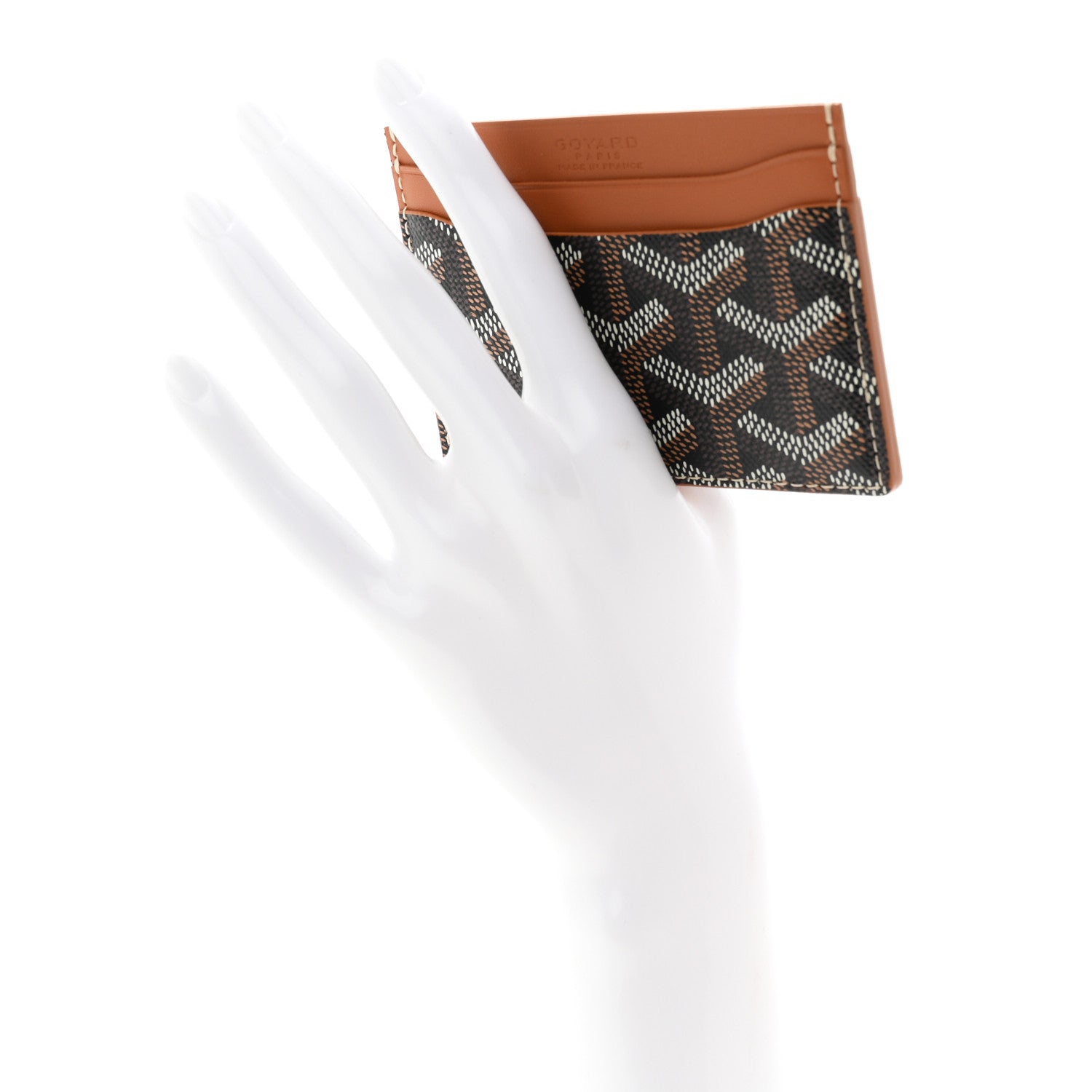 Goyard Goyardine Saint Sulpice Card Holder Black Gold 2 of 7