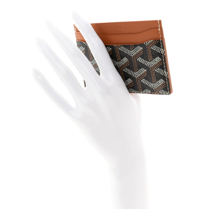Goyard Goyardine Saint Sulpice Card Holder Black Gold 2 of 7