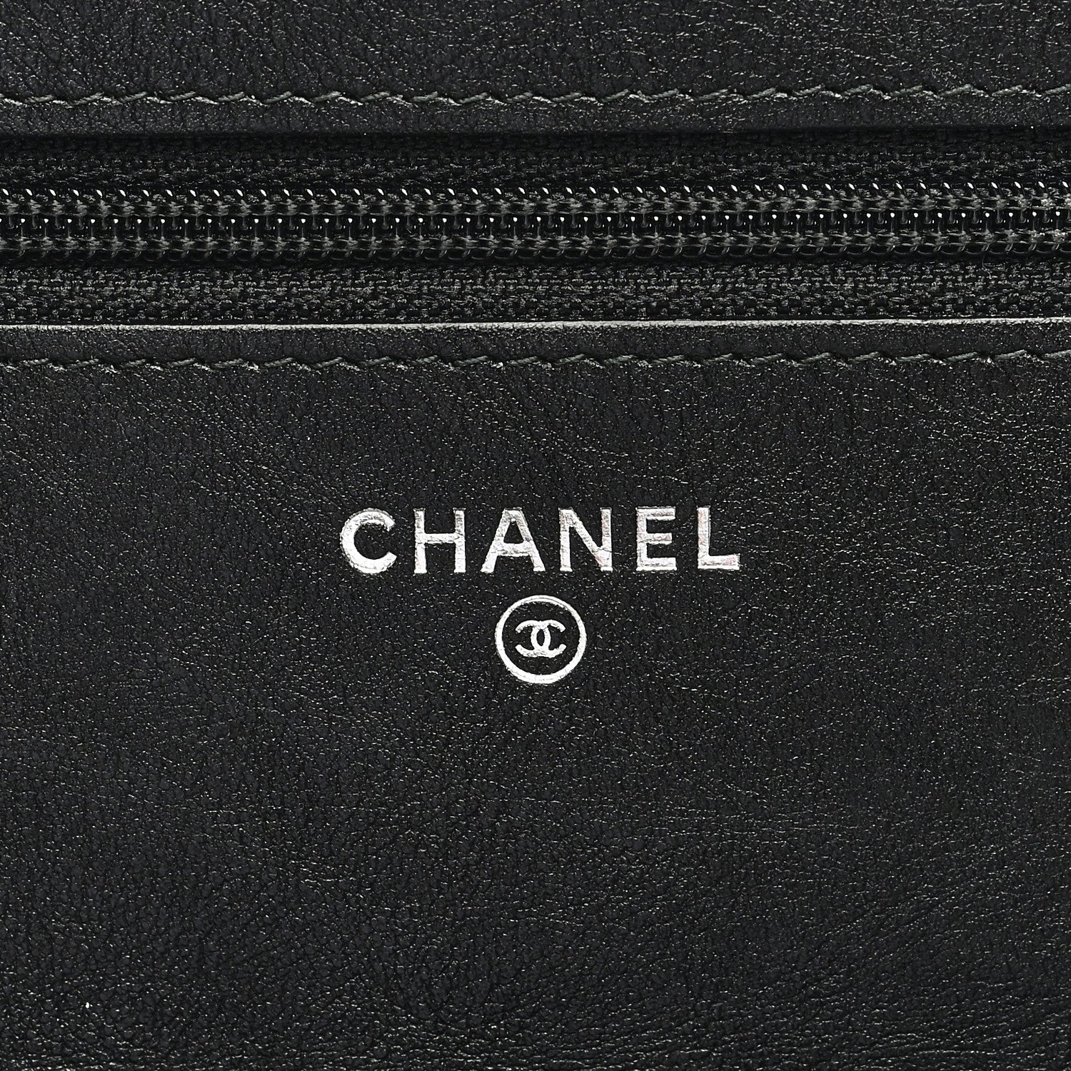 Chanel Crumpled Calfskin Quilted Wallet On Chain WOC So Black 6 of 12