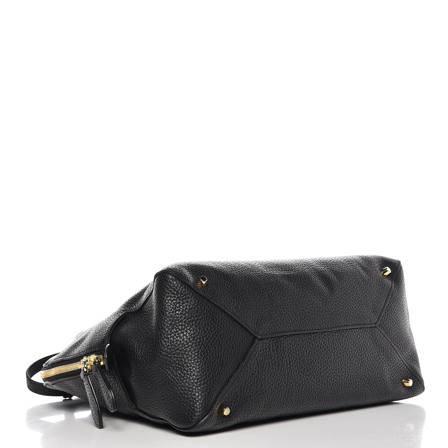 Burberry London Grainy Calfskin Medium Greenwood Bowling Bag Black 4 of 9