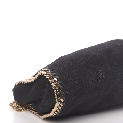 Stella McCartney Shaggy Deer Mini Falabella Fold Over Tote Black 8 of 12
