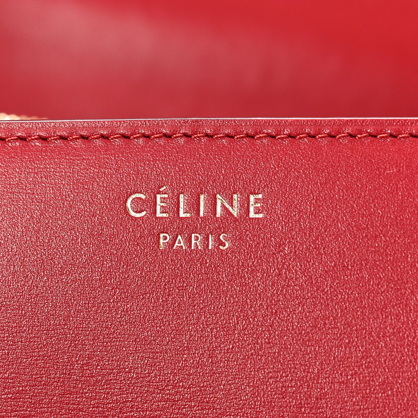 Box Calfskin Medium Classic Box Flap Bag Red