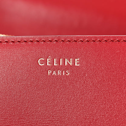 Celine Box Calfskin Medium Classic Box Flap Bag Red 6 of 9