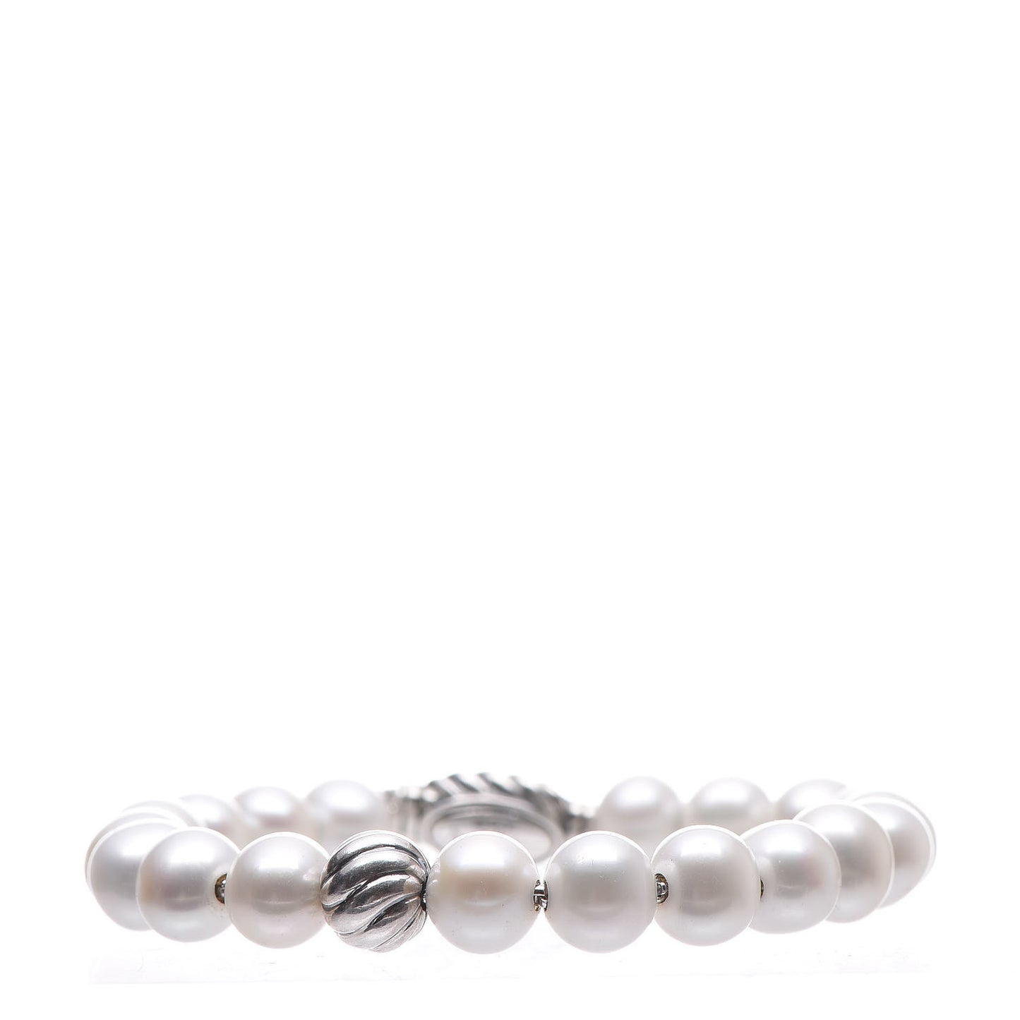 Sterling Silver Pearl 8mm Spiritual Bead Bracelet
