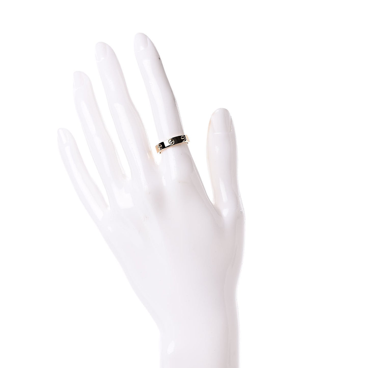 18K Yellow Gold Diamond 4mm LOVE Wedding Band Ring 50 5.25