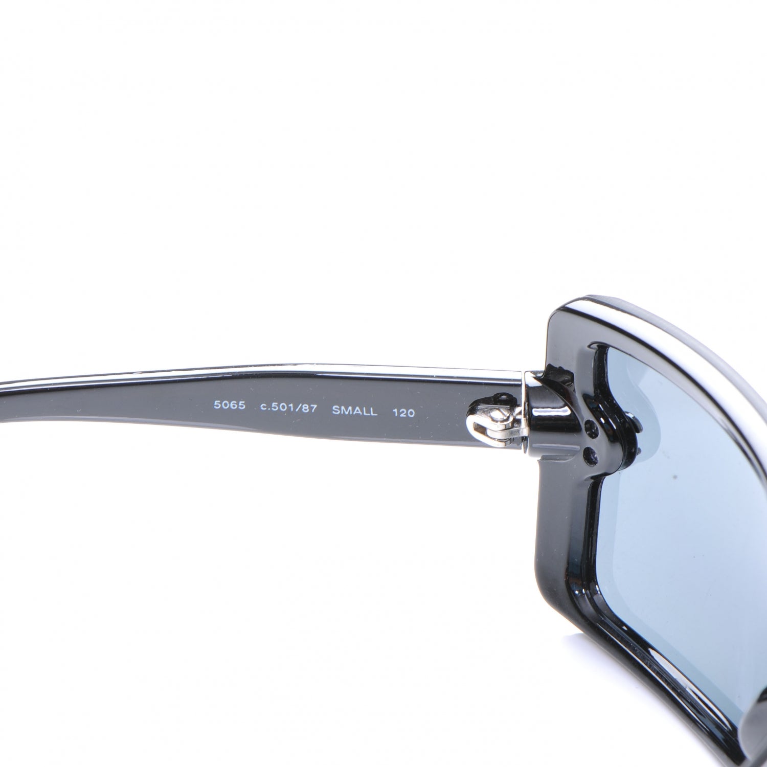 Chanel CC Logo Sunglasses Clear 5065 Black 3 of 5