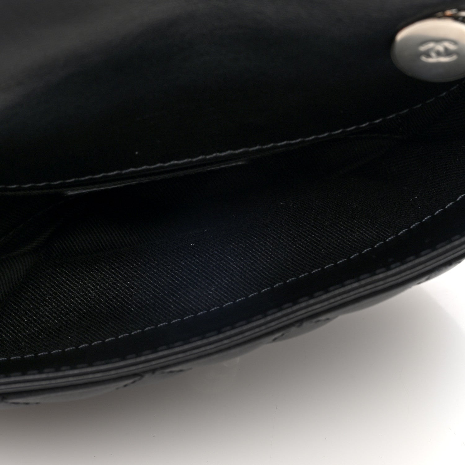 Chanel Calfskin Quilted CC Uniform Flap Belt Bag Black 5 of 10