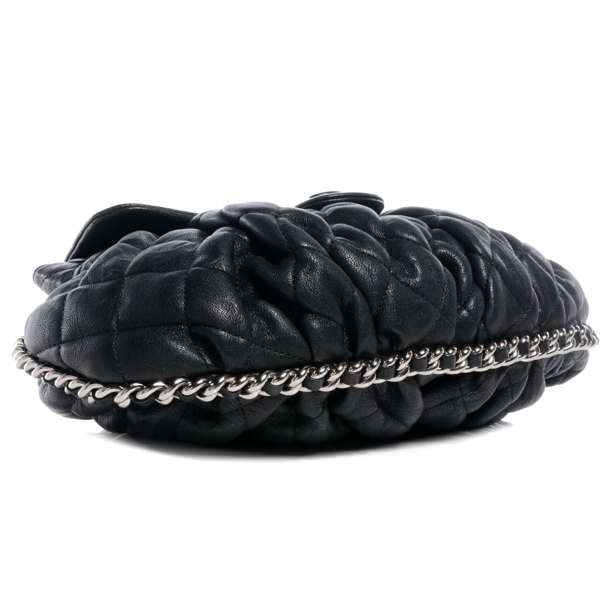 Chanel Lambskin Chain Around Medium Messenger Bag Black 4 of 8