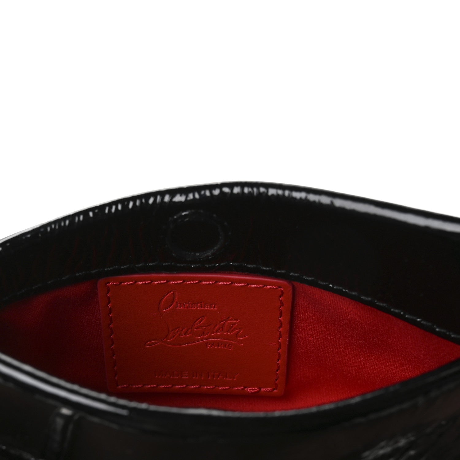 Christian Louboutin Patent Vog Small Loubitwist Clutch Black 6 of 10