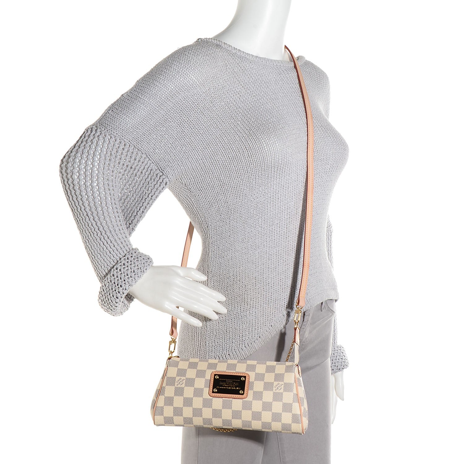 Louis Vuitton Damier Azur Eva Clutch 2 of 8