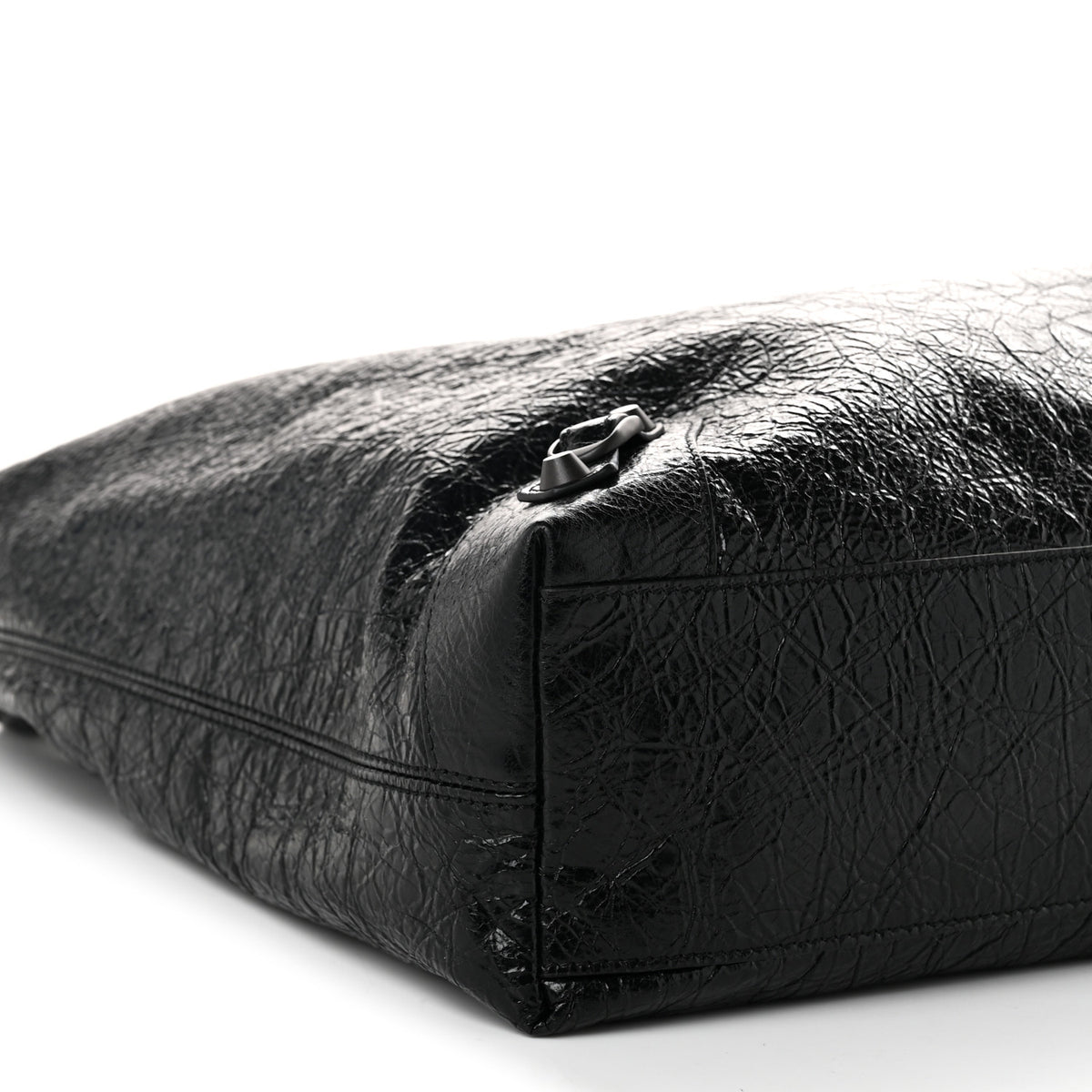 Arena Lambskin Classic Hardware Medium Le City Hobo Bag Black