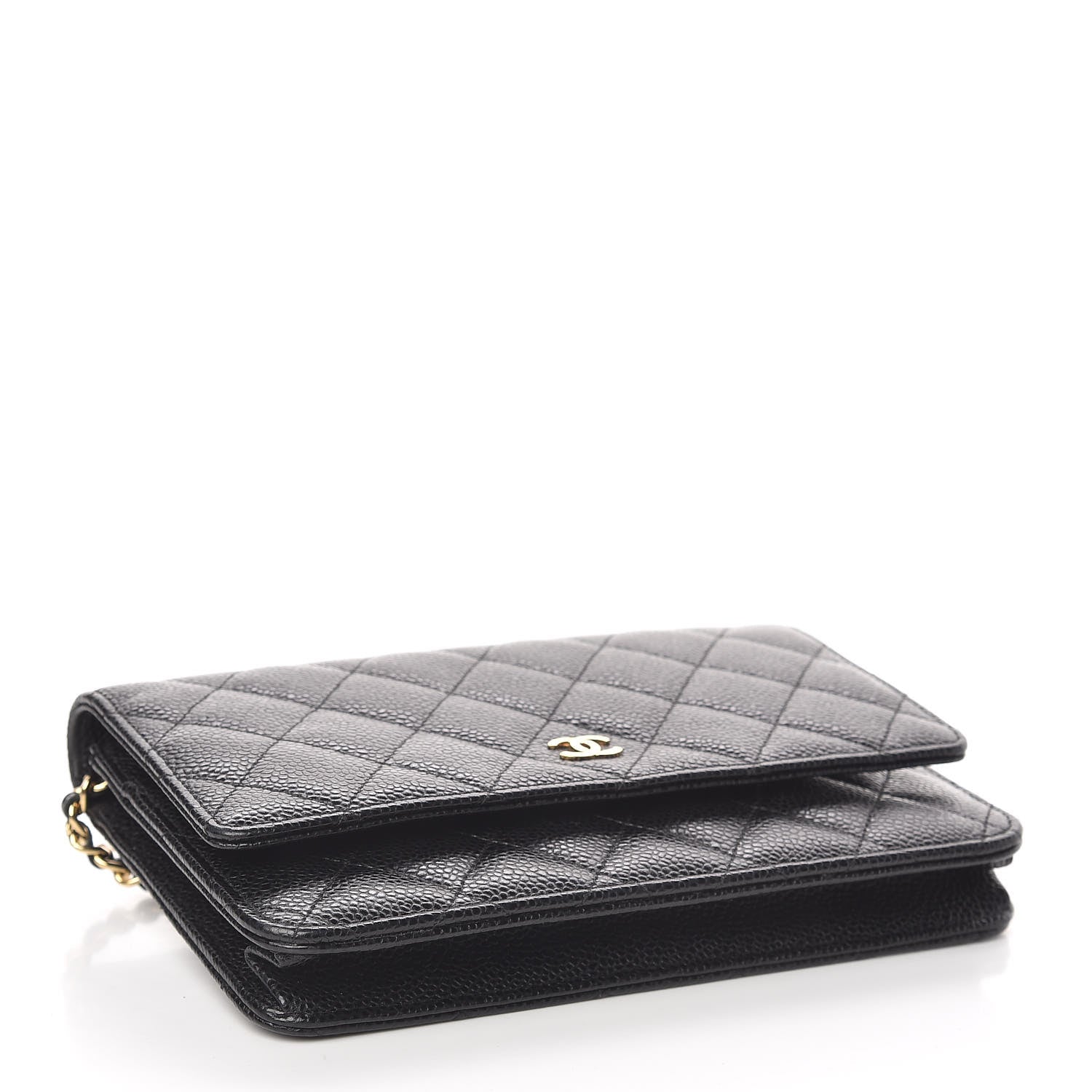 Chanel Caviar Quilted Wallet On Chain WOC Black 4 of 11