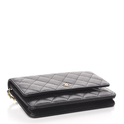 Chanel Caviar Quilted Wallet On Chain WOC Black 4 of 11
