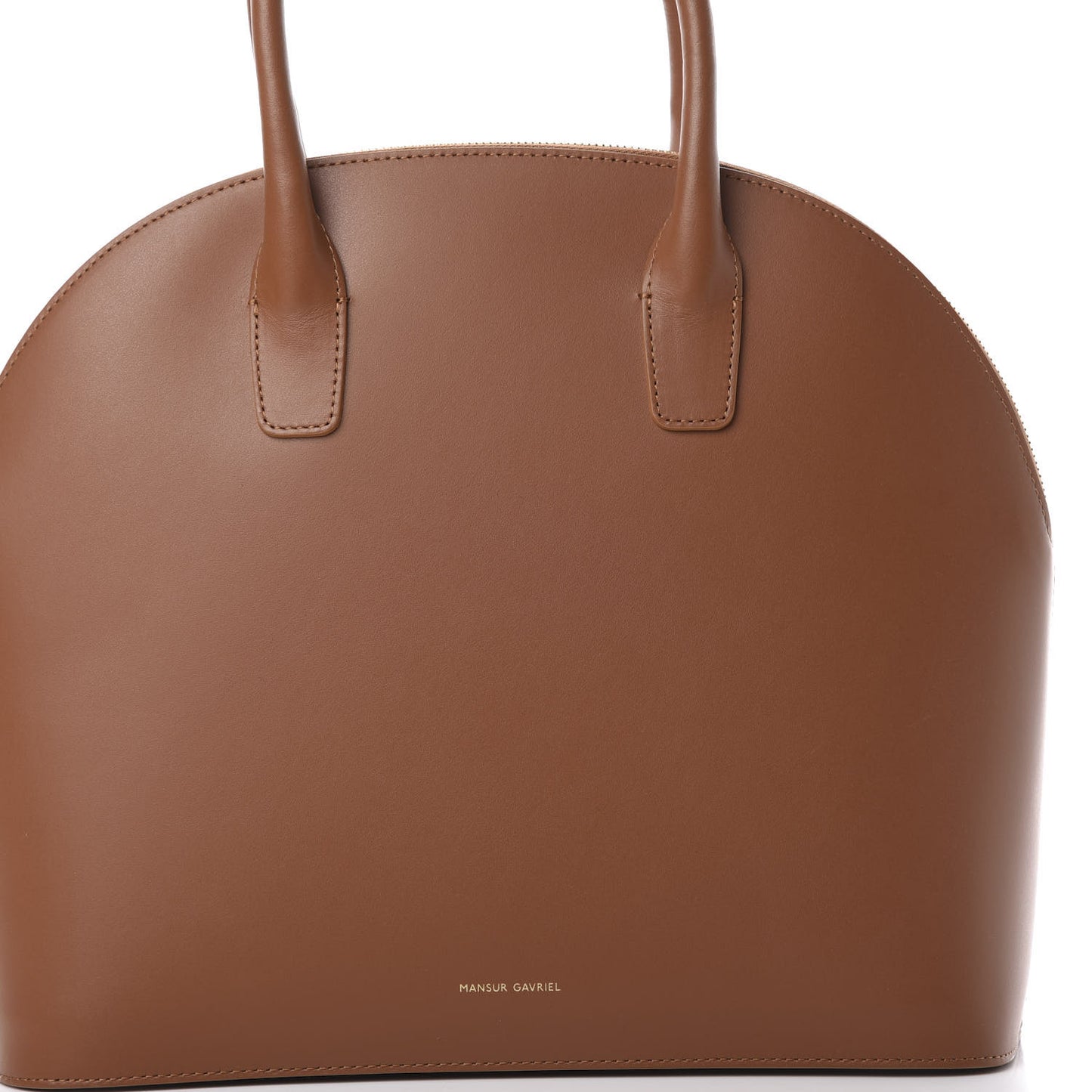 Calfskin Top Handle Rounded Bag Saddle