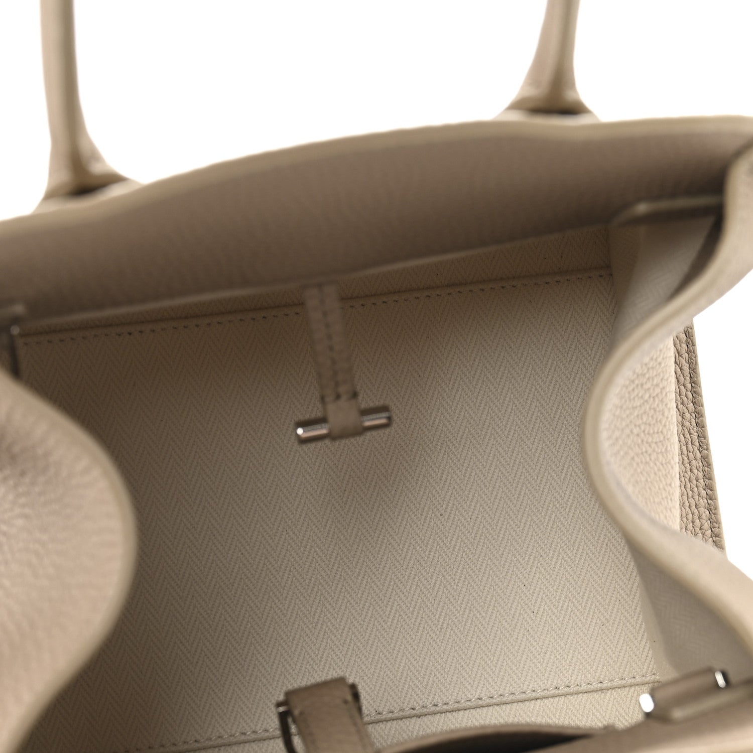 The Row Grained Calfskin Soft Margaux 10 Bag Dark Taupe 5 of 12
