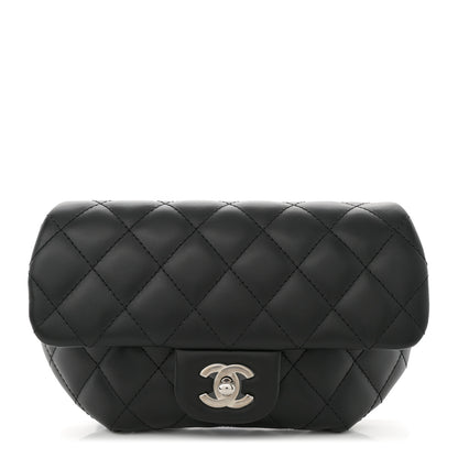 Chanel Calfskin Quilted CC Uniform Flap Belt Bag Black 1 of 10