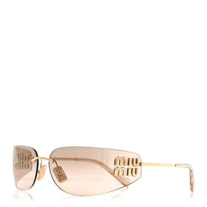 Miu Miu Metal Aube Sunglasses SMUA51 Gold 1 of 6