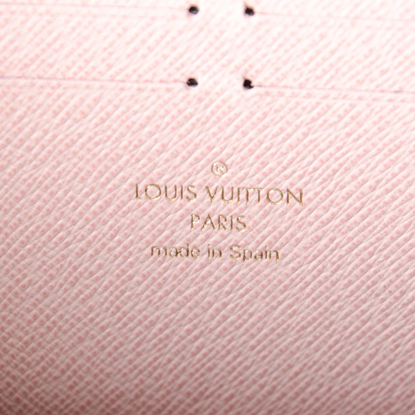 Monogram Clemence Wallet Rose Ballerine