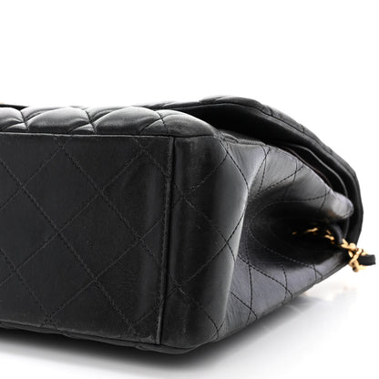 Chanel Lambskin Quilted Maxi Double Flap Black 11 of 13