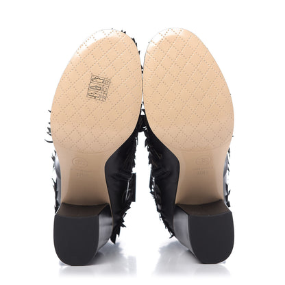 Chanel Lambskin CC Short Boots 37.5 Black 6 of 11