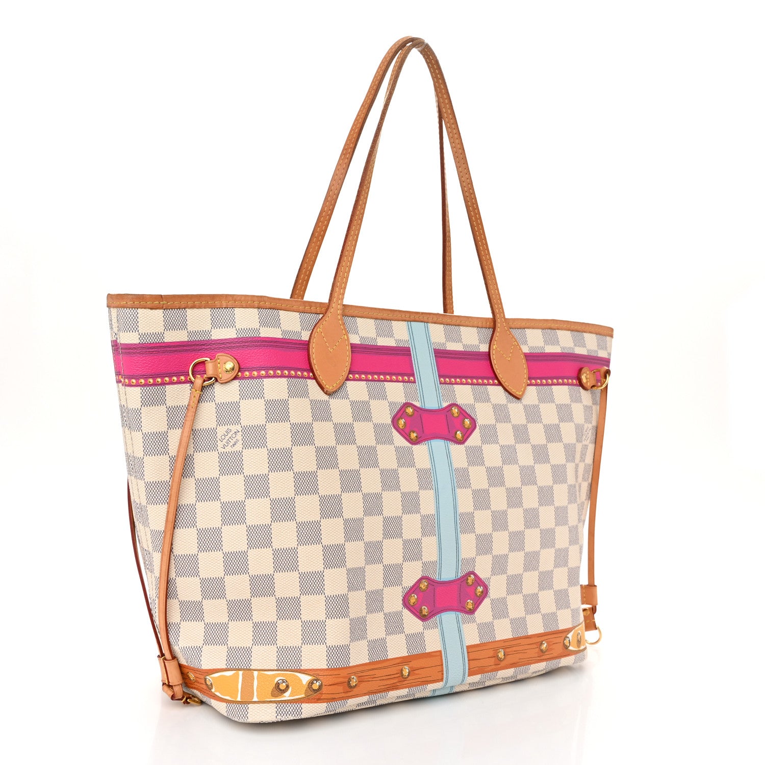Louis Vuitton Damier Azur Summer Trunks Hawaii Neo Neverfull MM 3 of 11
