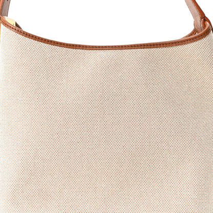 Louis Vuitton Canvas Calfskin Low Key Hobo PM Ecru Cognac 7 of 9