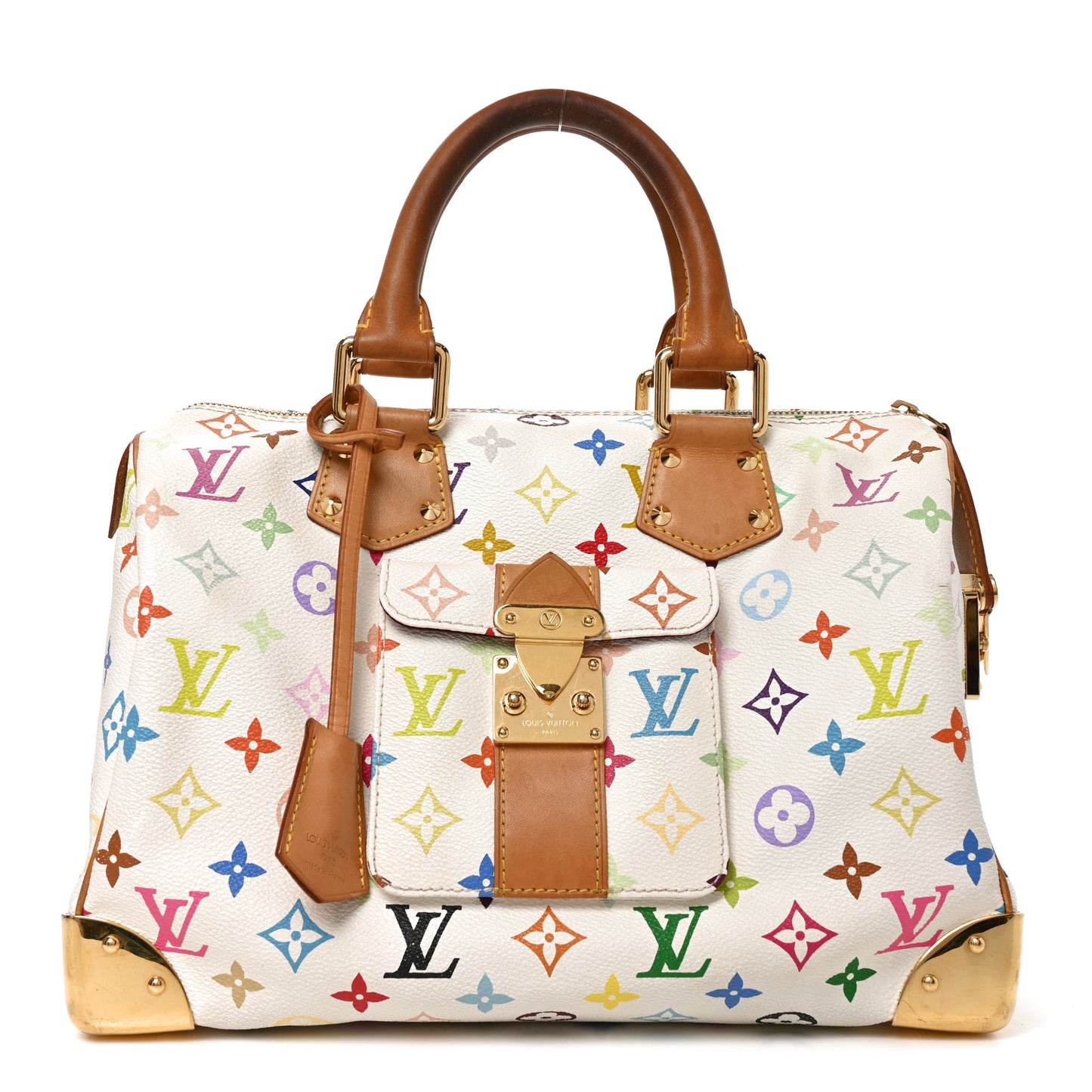 Monogram Multicolor Speedy 30 White