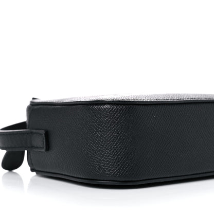 Balenciaga Signature Grained Calfskin Logo XS Ville Camera Bag Black White 8 of 10