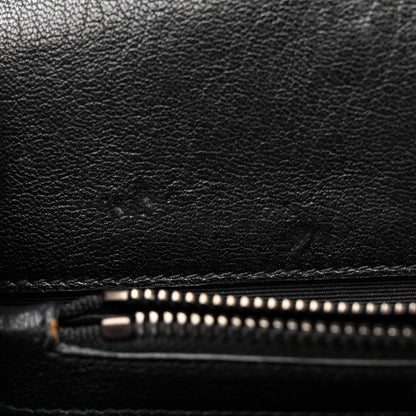 Saint Laurent Sheepskin Matelasse Chevron Monogram Medium College Bag Black 11 of 15