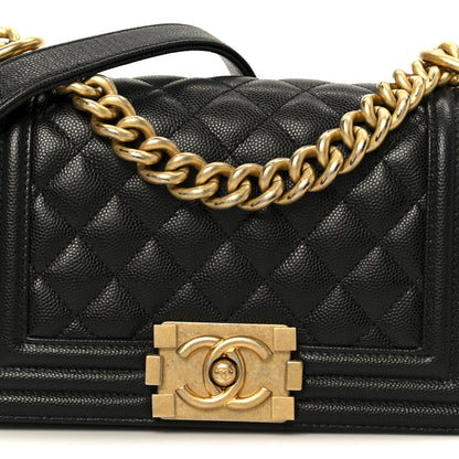 Chanel Caviar Quilted Small Boy Flap Black 8 of 10