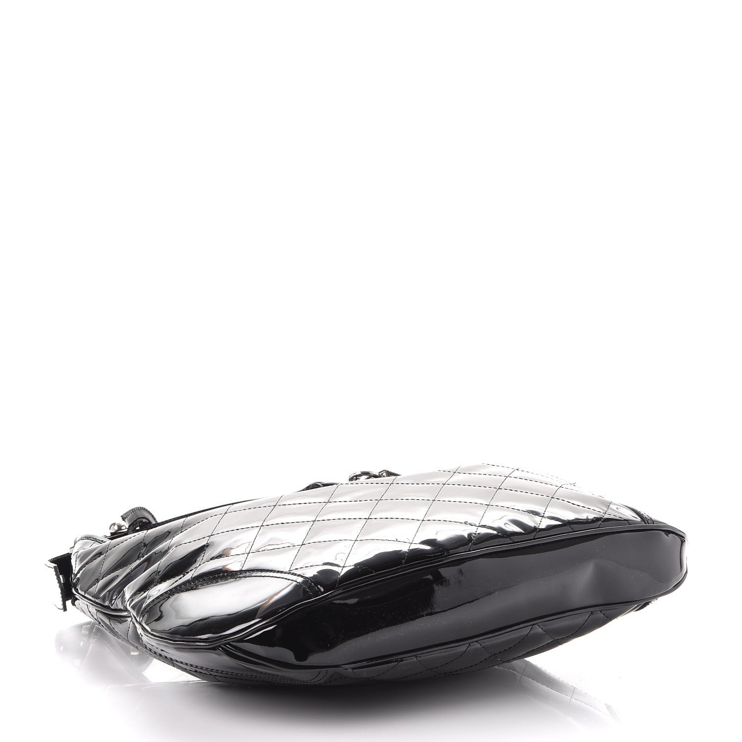 Burberry Patent Quilted Brook Hobo Black 4 of 9