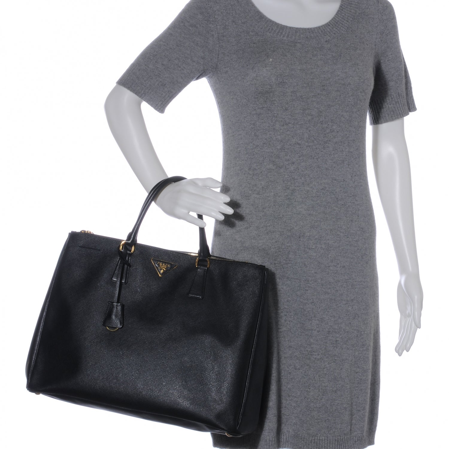 Prada Saffiano Lux Tote Nero Black 2 of 9