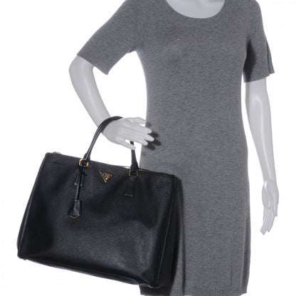 Prada Saffiano Lux Tote Nero Black 2 of 9