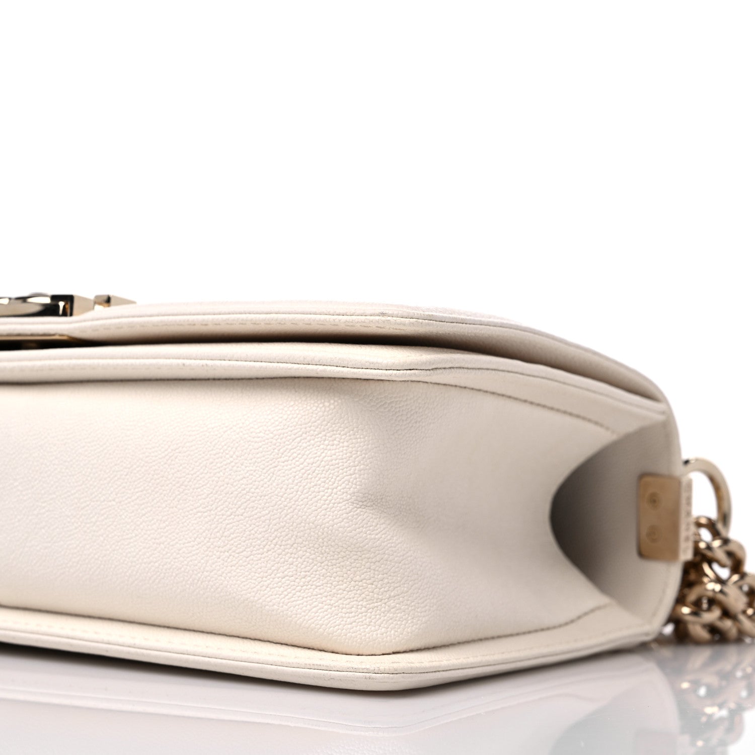 Chanel Caviar Quilted Medium Boy Flap Ivory 9 of 12