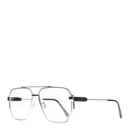 Louis Vuitton Metal LV Monogram Sunglasses Z1834U Silver 1 of 9