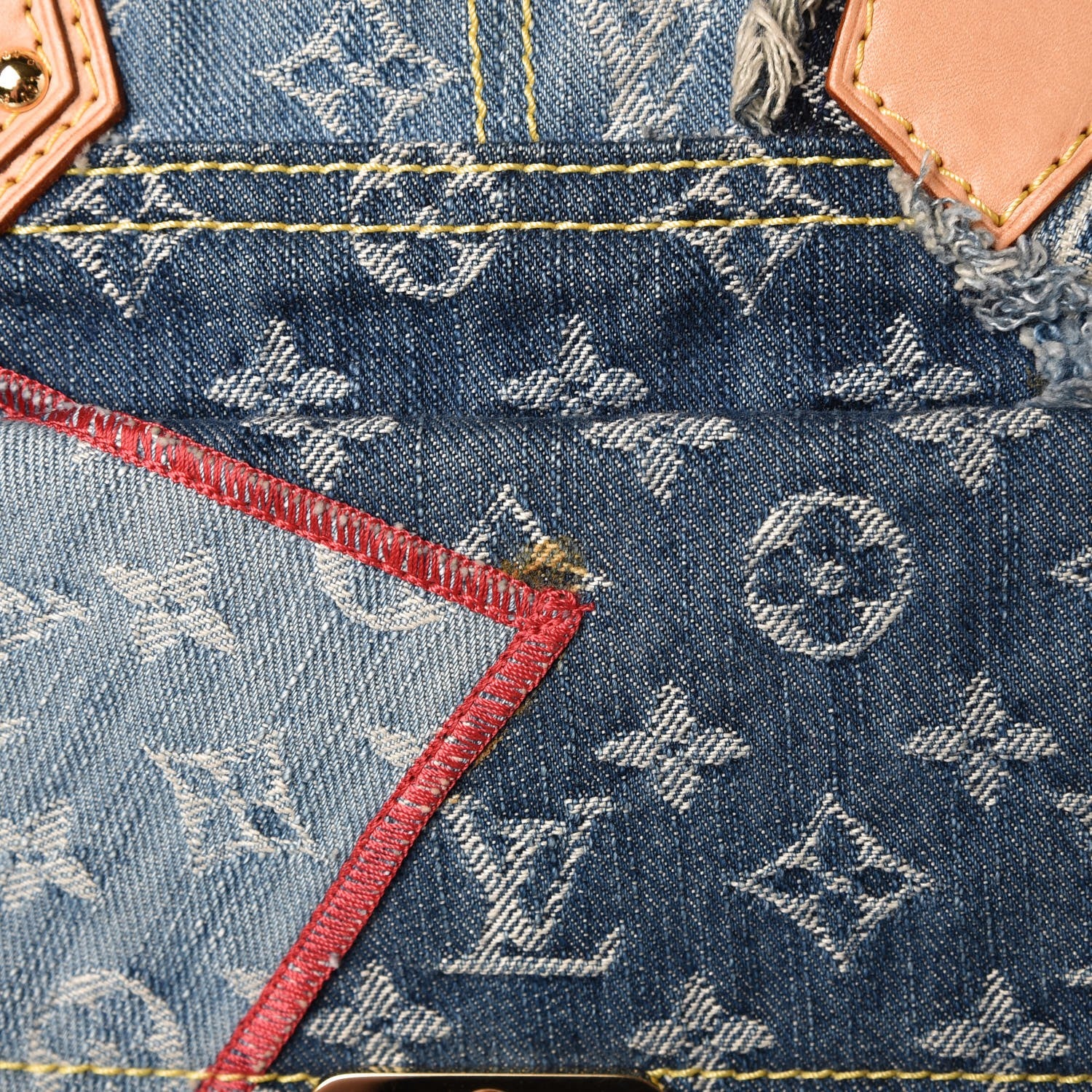 Louis Vuitton Denim Patchwork Bowly Blue 9 of 9