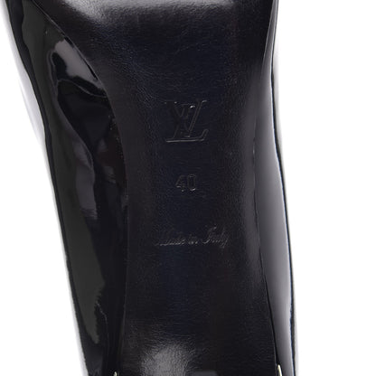 Louis Vuitton Glazed Calfskin Eyeline Pumps 40 Black 6 of 10