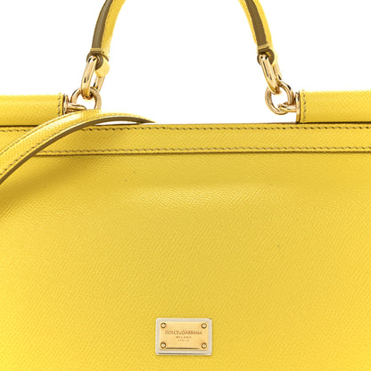 Dolce & Gabbana Dauphine Medium Miss Sicily Satchel Yellow 9 of 15
