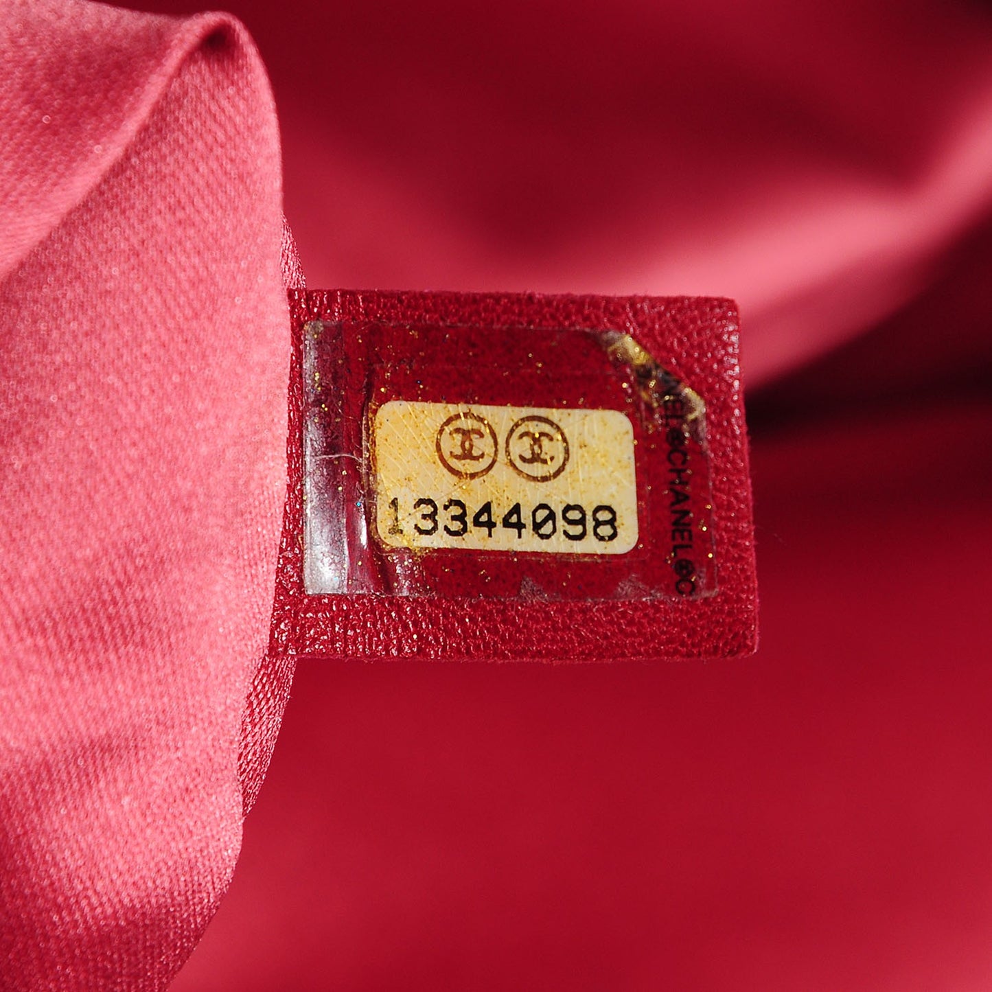Glazed Calfskin Small On The Road Tote Red