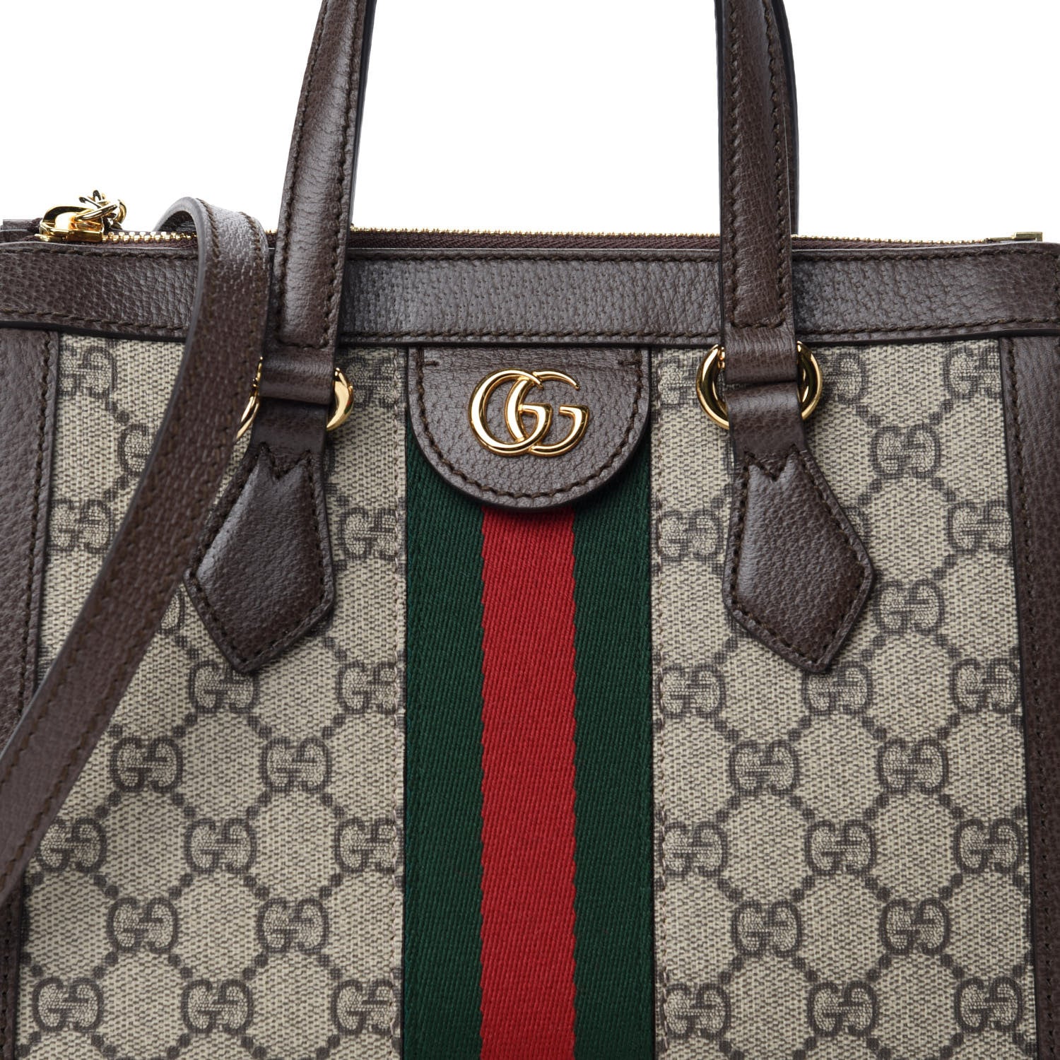 Gucci GG Supreme Monogram Small Ophidia Tote Bag Brown 11 of 11