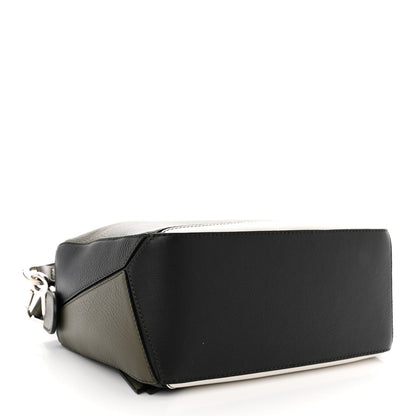 Loewe Calfskin Small Puzzle Bag Khaki Green Soft White 4 of 10